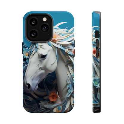 Floral Horse MagSafe iPhone Case