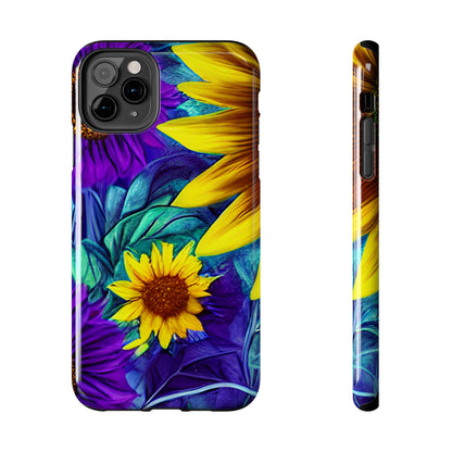 Purple & Gold Sunflower Dream - iPhone Series Case