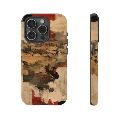 Vintage Abstract iPhone Case - Rustic Art Protective Cover