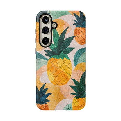 Tropical Pineapple Samsung Galaxy Case – Vibrant Fruit Design, Tough Dual - Layer Protection - BOGO Cases