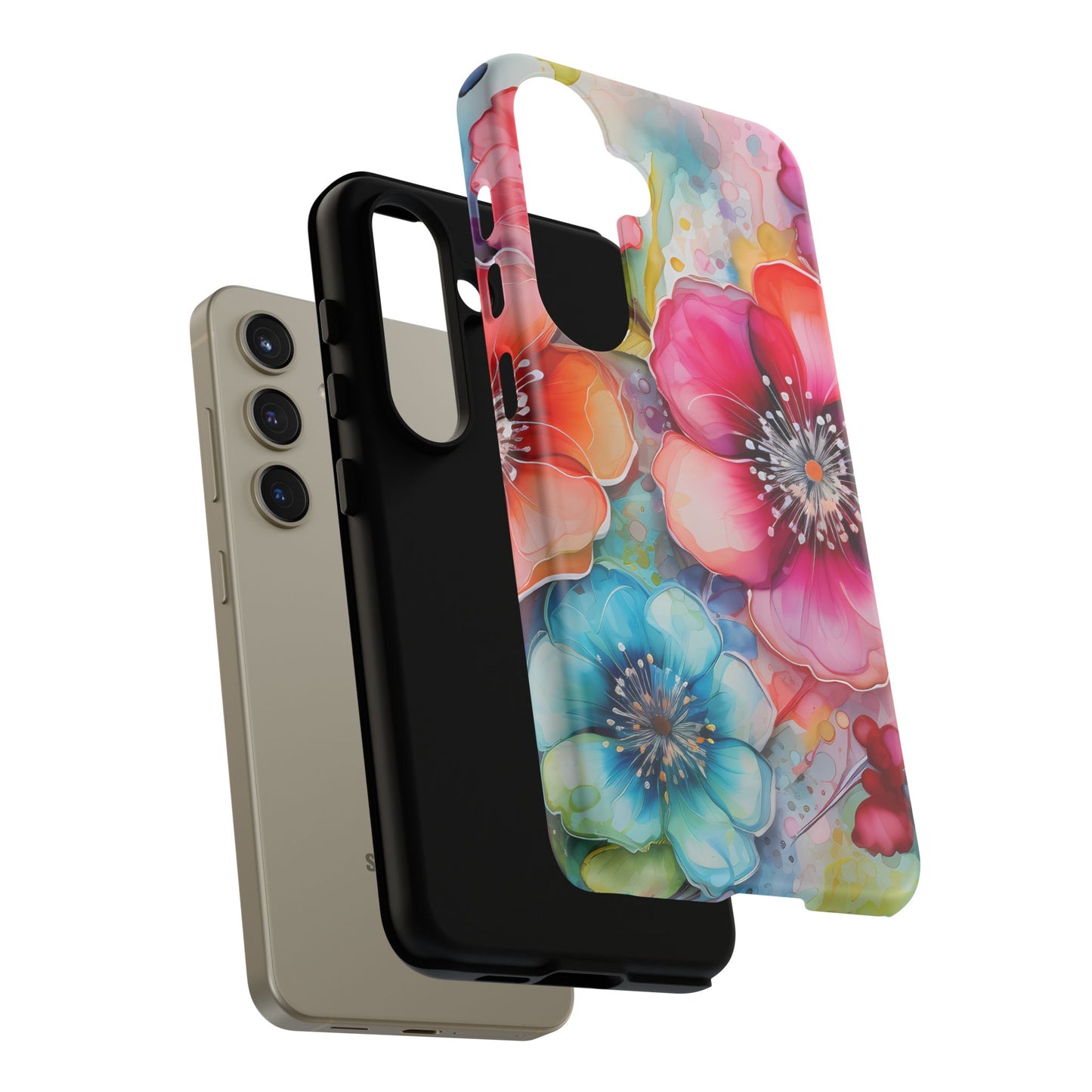 Vibrant Watercolor Floral Garden - Samsung Galaxy Series Case