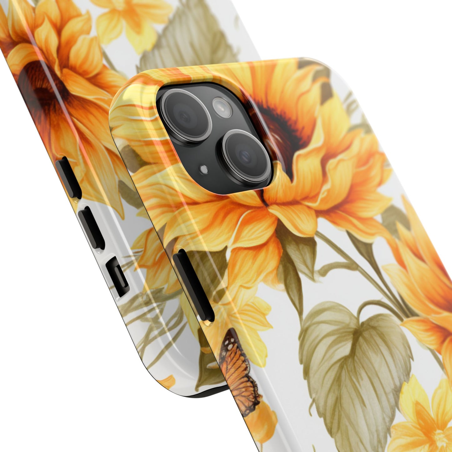 Sunflower & Butterfly Bliss - iPhone Series Case