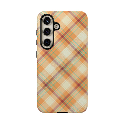 Samsung Galaxy Case - Warm Autumn Plaid Design