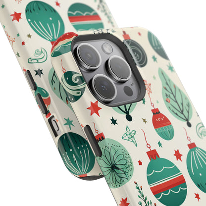 Vintage Christmas Ornaments Pattern – MagSafe iPhone Series Case