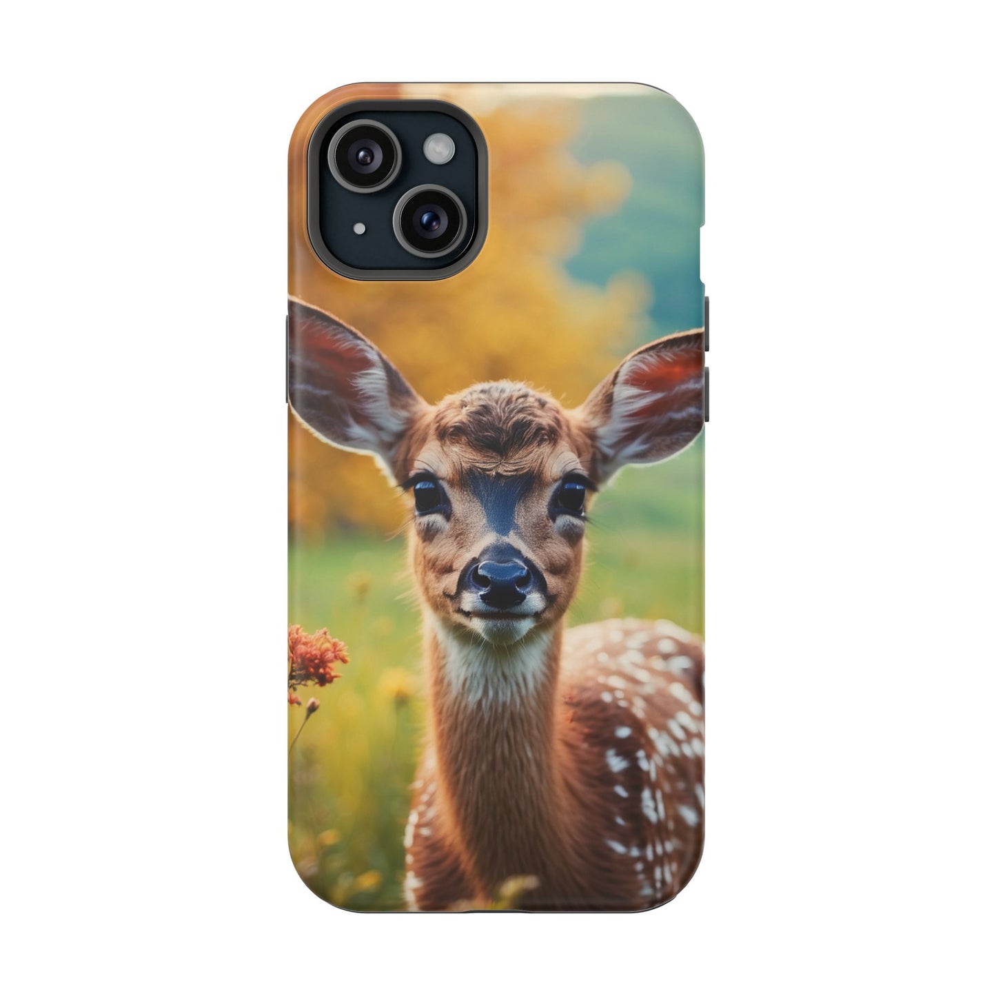 MagSafe-Compatible iPhone Case – Golden Meadow Fawn