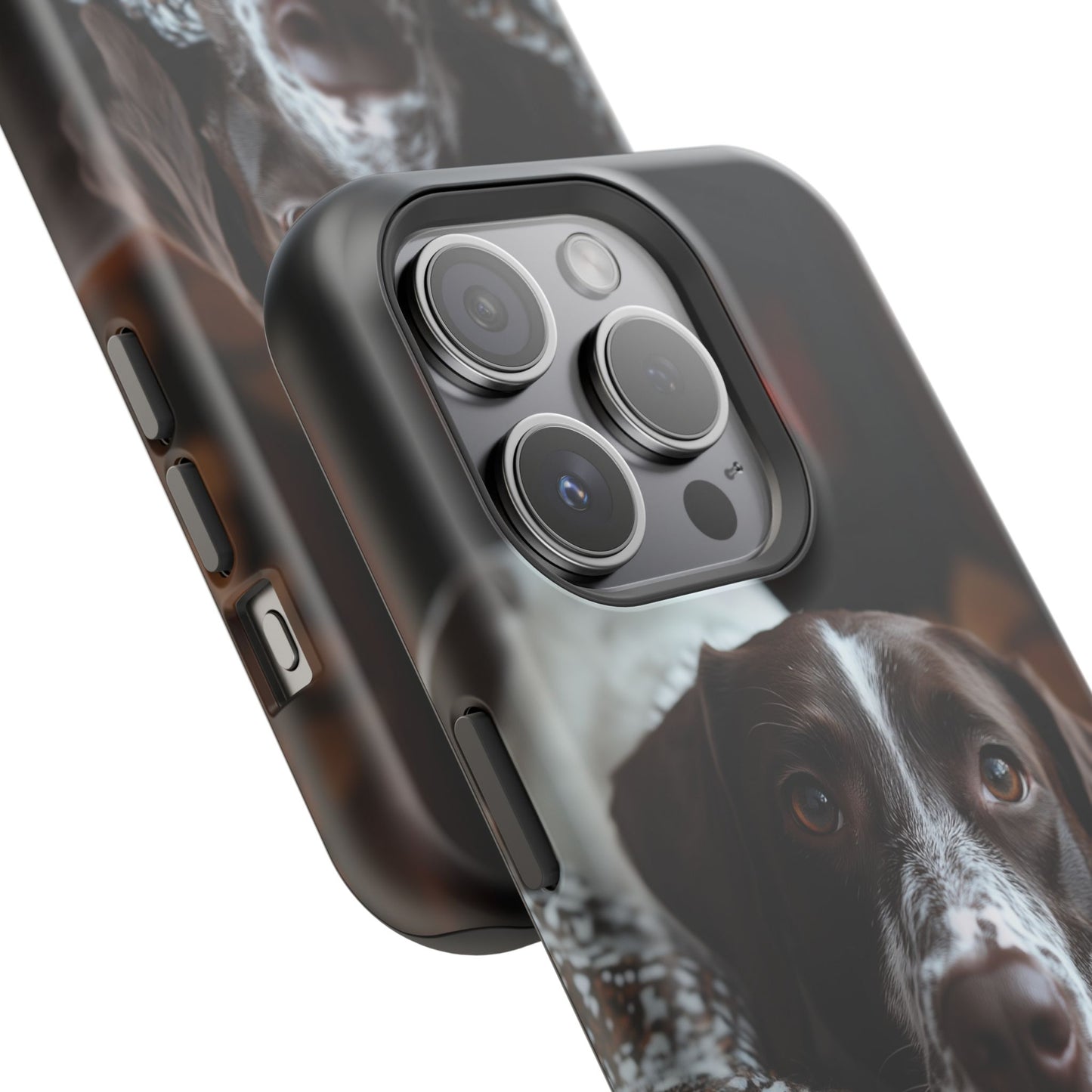 Majestic German Shorthaired Pointer MagSafe iPhone Case – Sunset Prairie Design