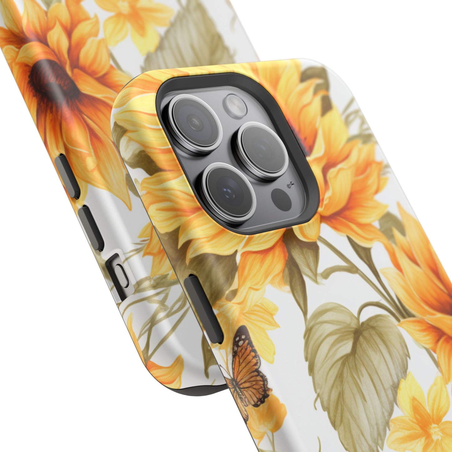 Sunflower & Butterfly Bliss - MagSafe iPhone Series Case