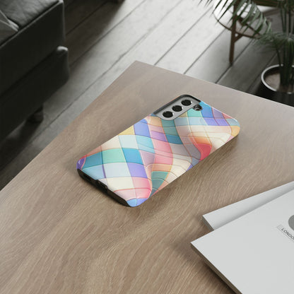 Pastel Prism Plaid iPhone Case