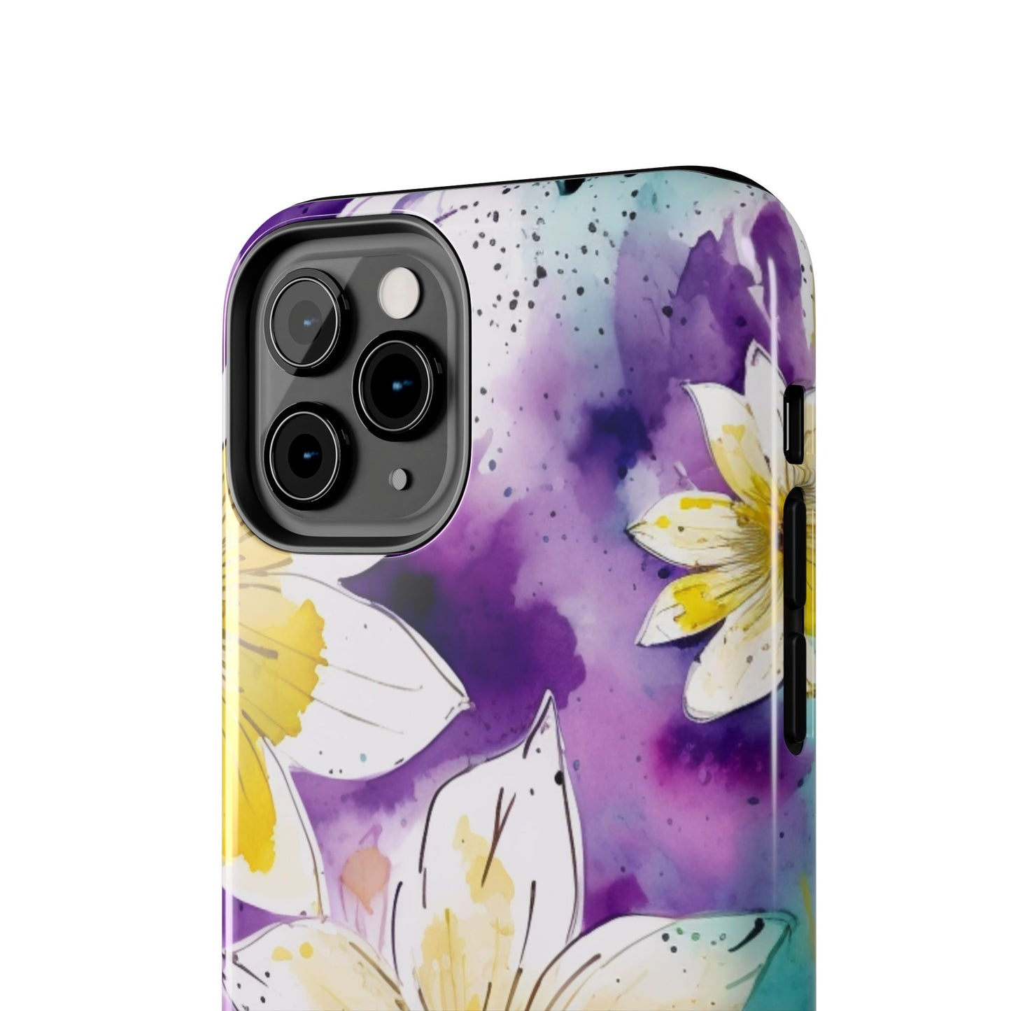 Abstract Floral Watercolor Splash - iPhone Series Case