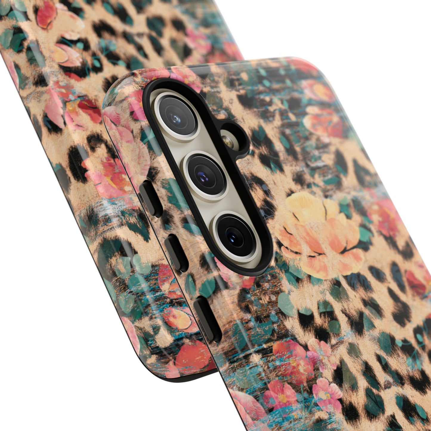 Rustic Floral Leopard - Samsung Galaxy Series Case