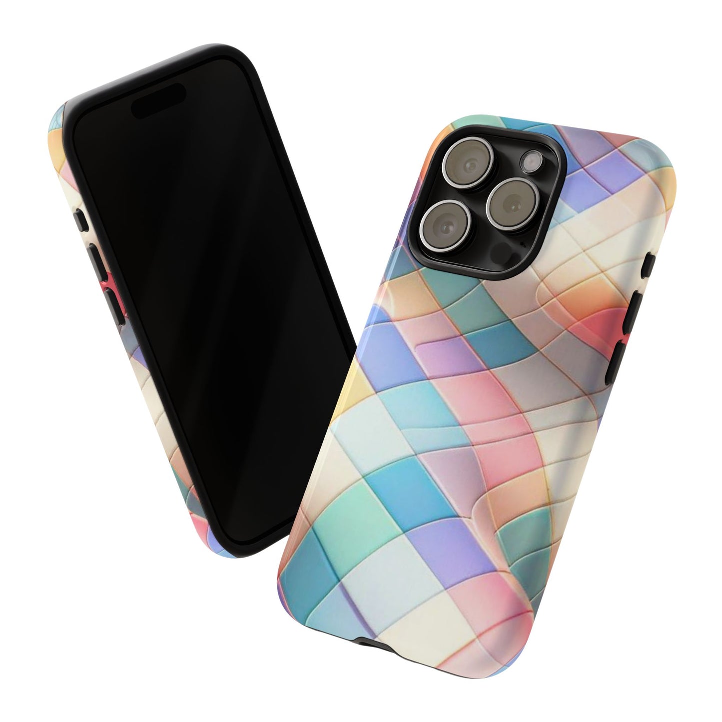 Pastel Prism Plaid iPhone Case