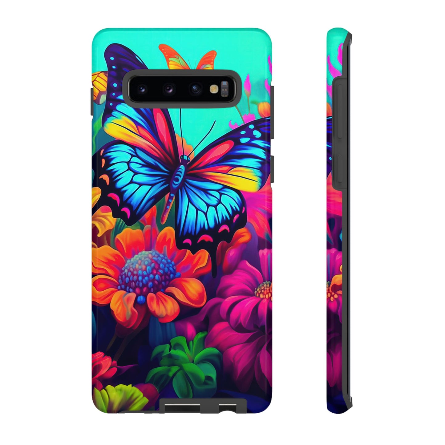 Vivid Butterfly & Floral Burst - Samsung Galaxy Case