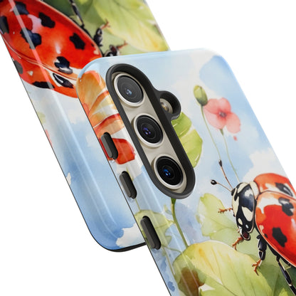 Watercolor Ladybug & Poppy Fields - Samsung Galaxy Case