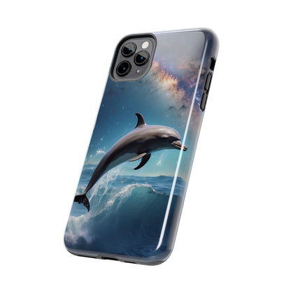 Dolphin Galaxy Splash - iPhone Case