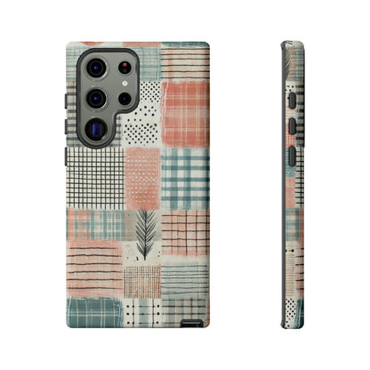 Modern Patchwork Pastel – Stylish Protection with Quilted Farmhouse Vibes - BOGO Cases