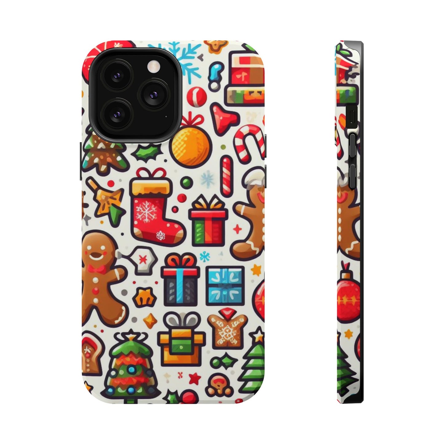 Festive Christmas Icons Pattern – MagSafe iPhone Series Case