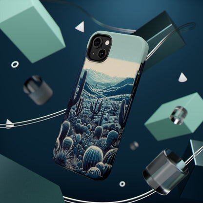 Desert Blues Cactus iPhone Case