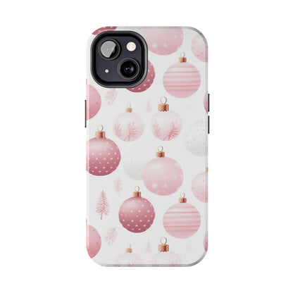 iPhone Case: Merry in Pink – Christmas Balls