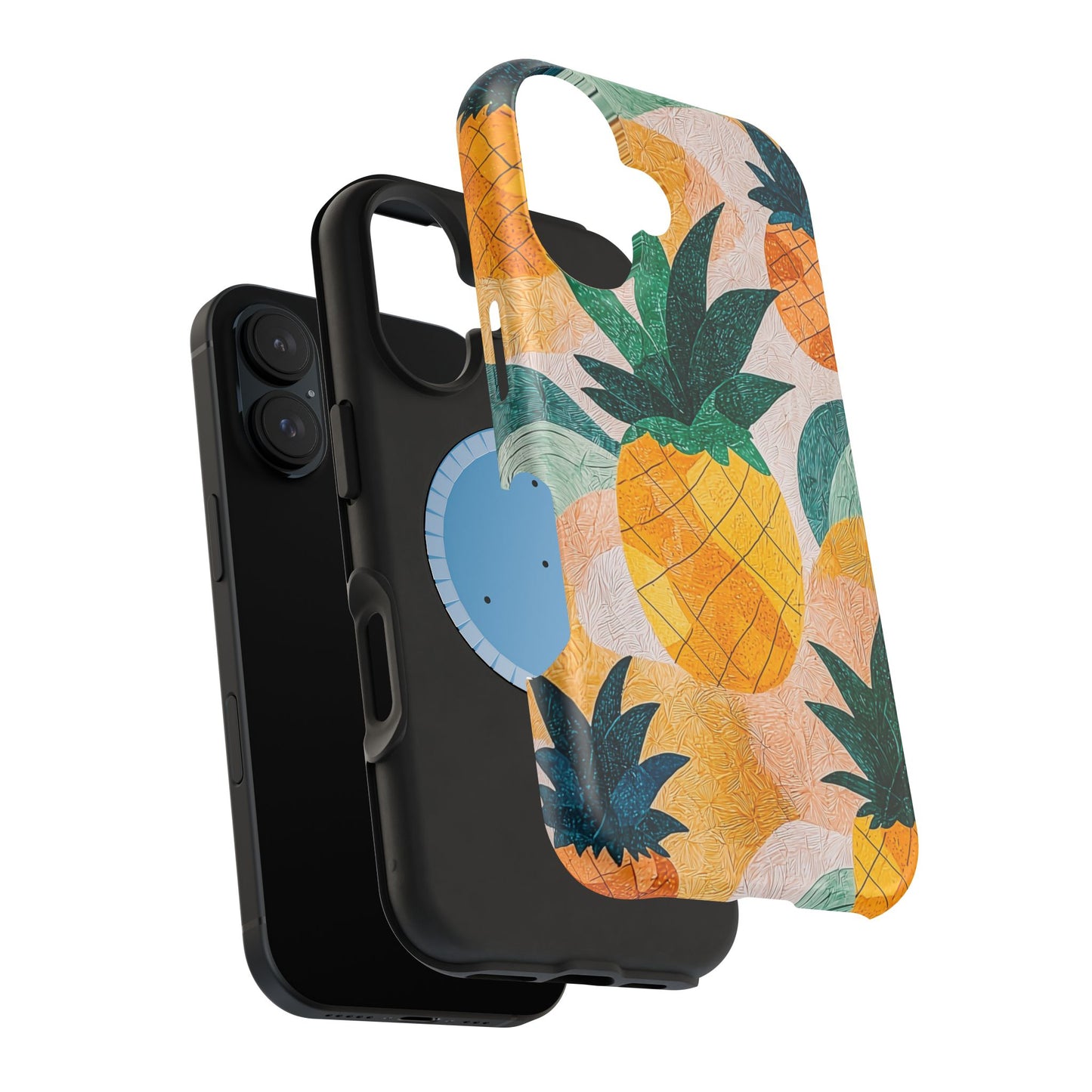 Tropical Pineapple MagSafe iPhone Case – Vibrant Fruit Design, Tough Dual-Layer Protection