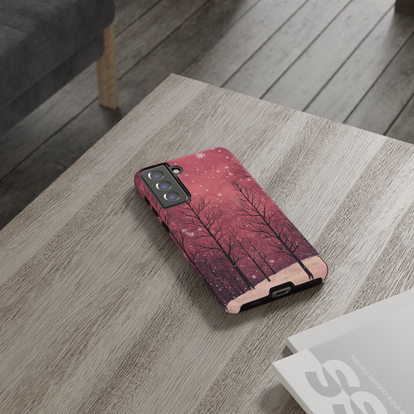 Pink Winter Twilight Forest - Samsung Galaxy Series Case