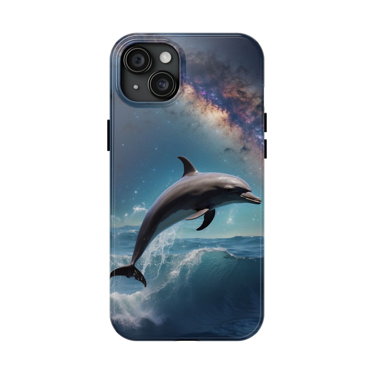 Dolphin Galaxy Splash - iPhone Case