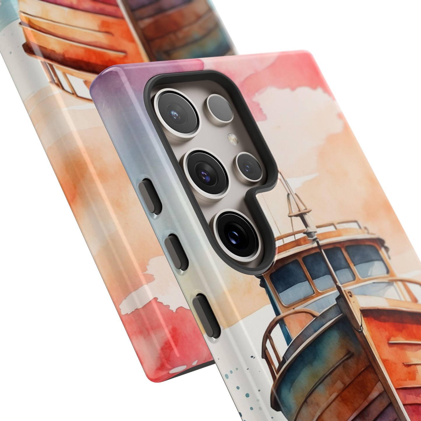 Sunset Sail Watercolor Boat – Samsung Galaxy Series Case