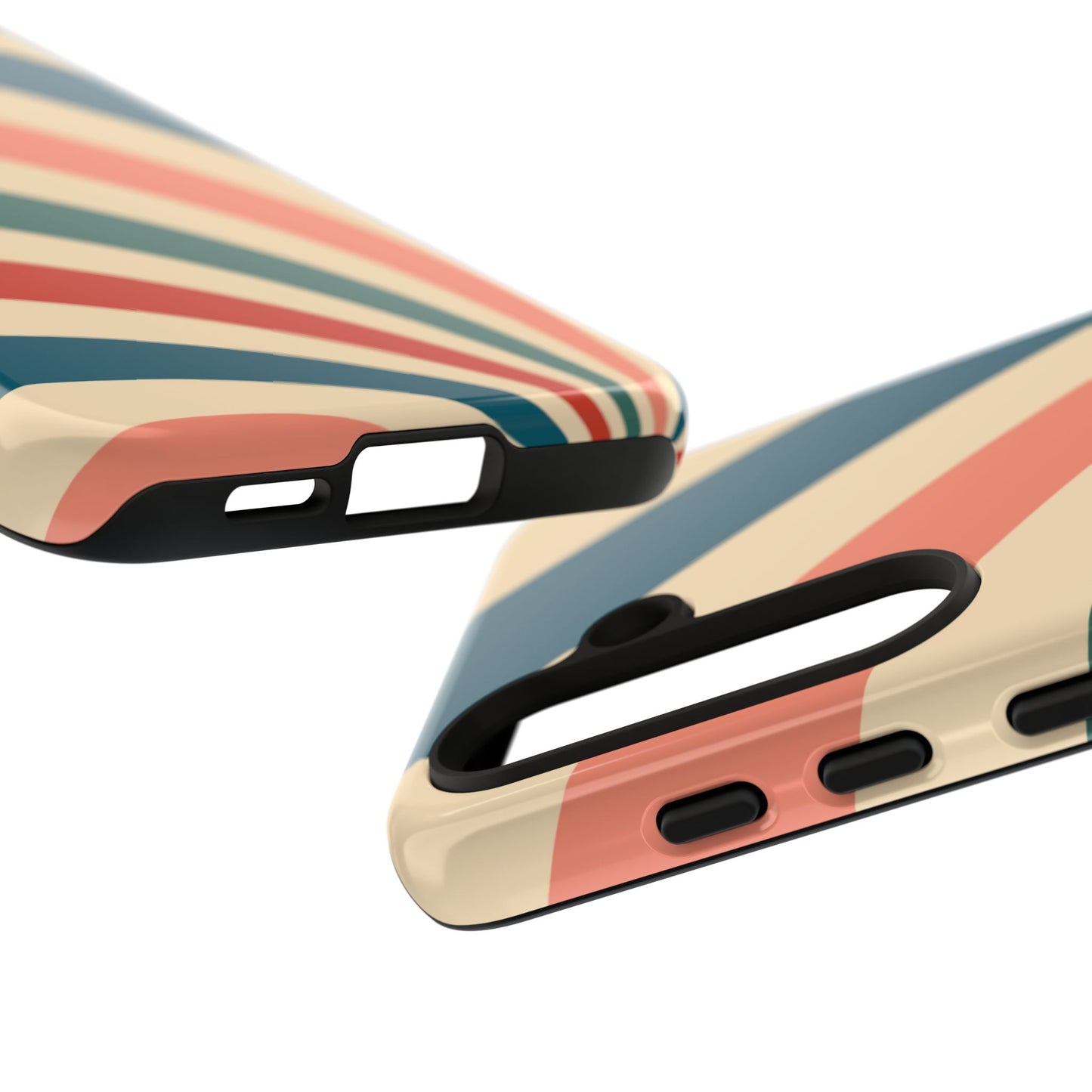 Retro Sunburst Swirl Samsung Galaxy Case – Dual-Layer Protection with Bold 70s Vibes