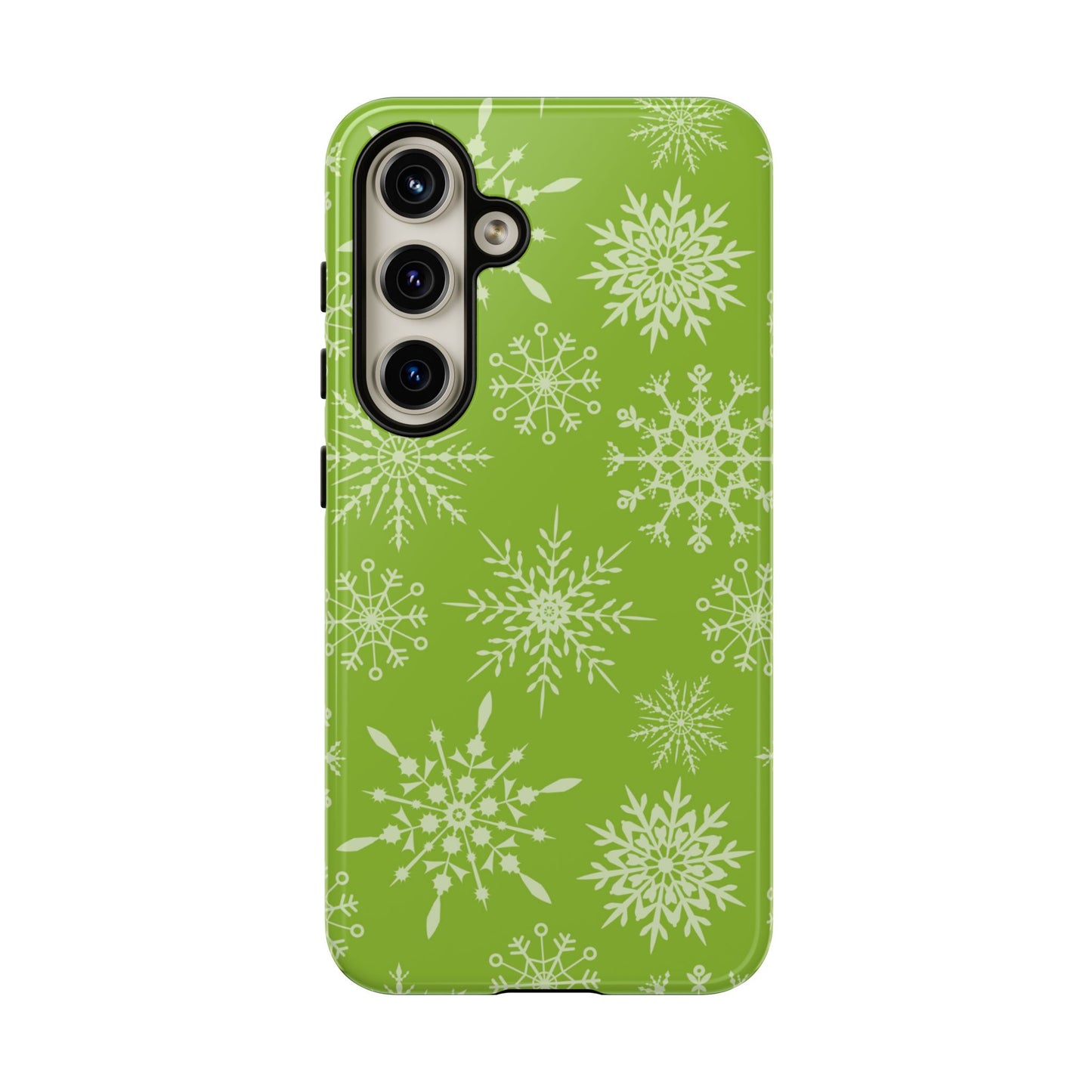 Green Snowflake Pattern – Samsung Galaxy Series Case