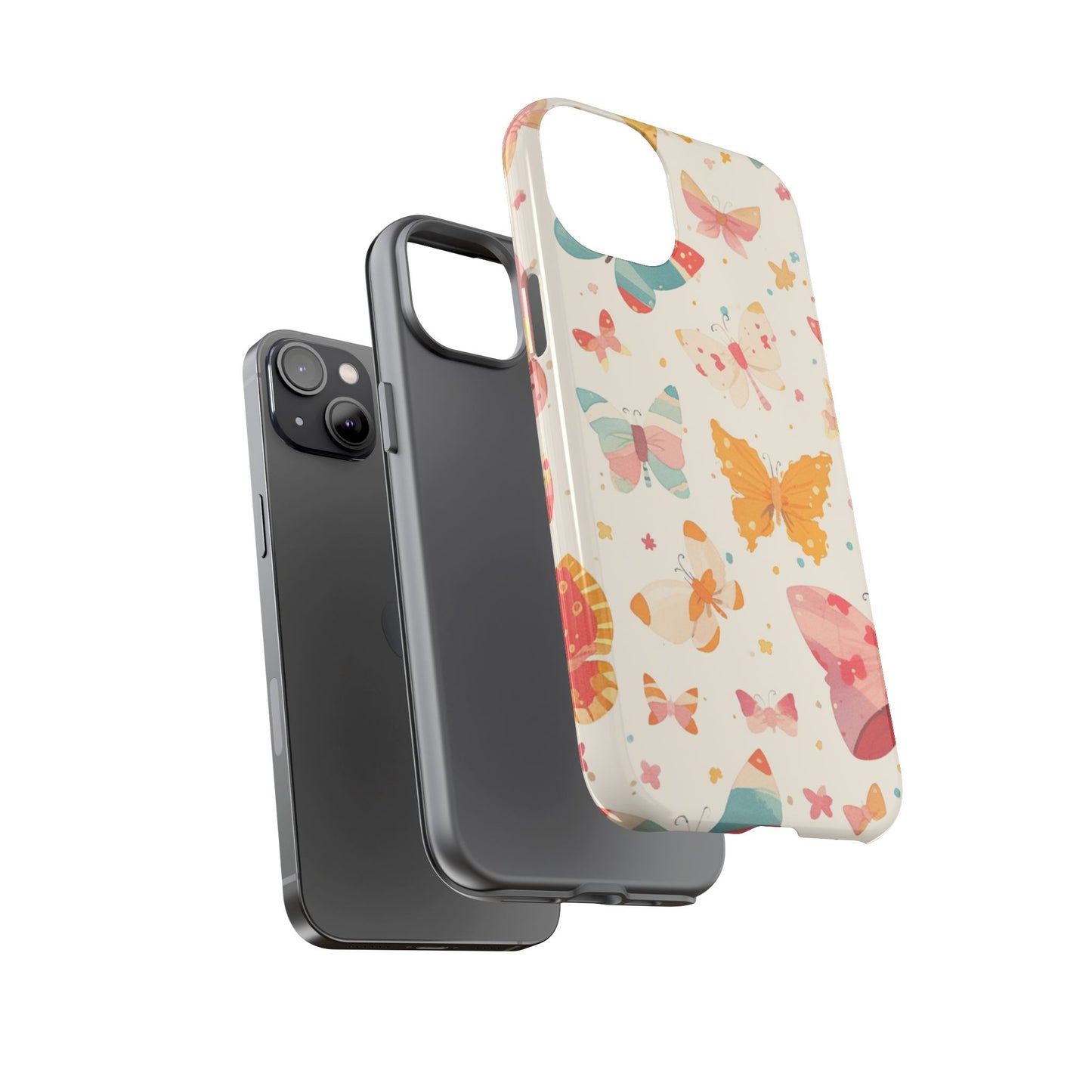 Coquette Watercolor Butterfly iPhone Case