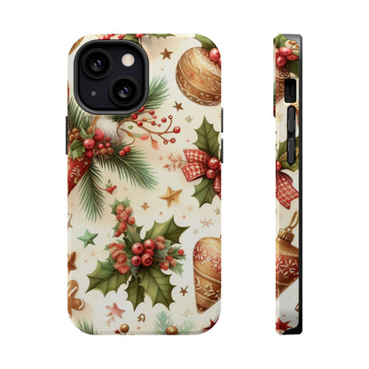 Classic Christmas Stocking & Ornaments Pattern – iPhone Series Case