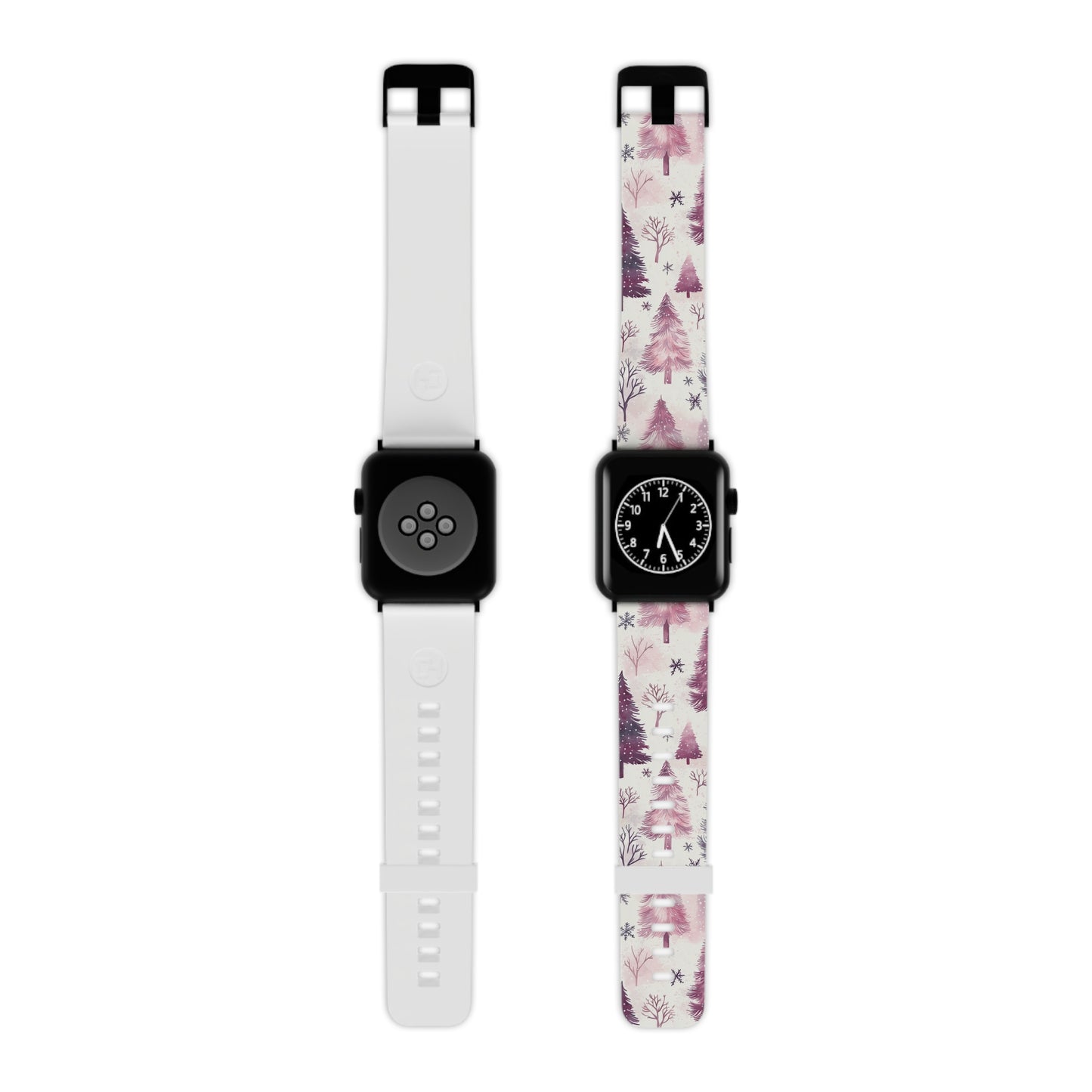 Winter Wonderland Purple Christmas Trees Apple Watch Band