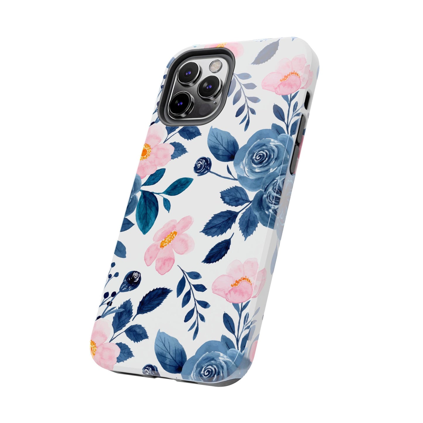 Pastel Garden Charm – iPhone Series Case with Watercolor Flowers