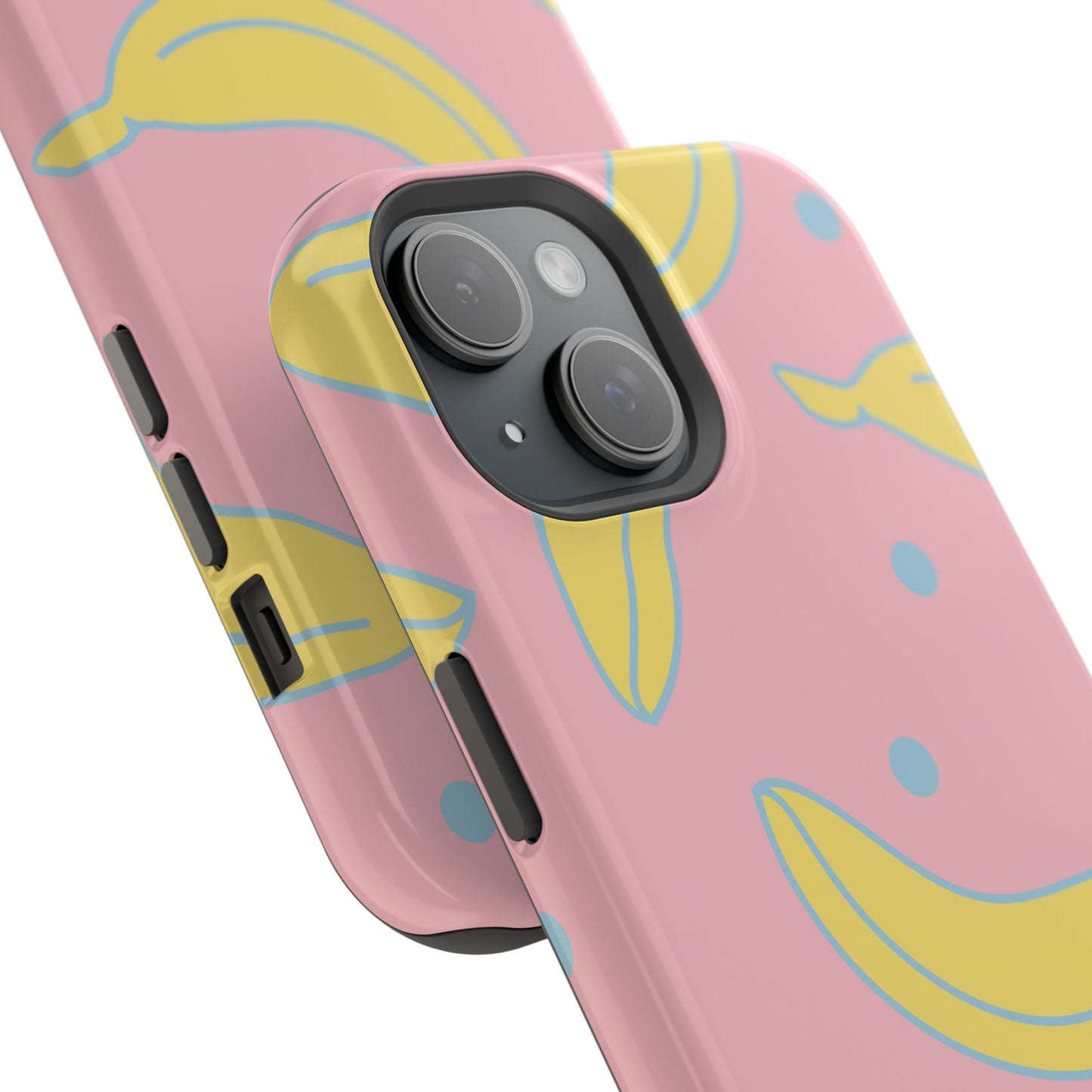 Pink Banana Pop MagSafe iPhone Case – Cute Pastel Design with Fun Retro Vibe