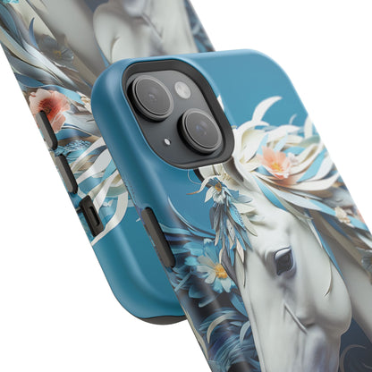 Floral Horse MagSafe iPhone Case