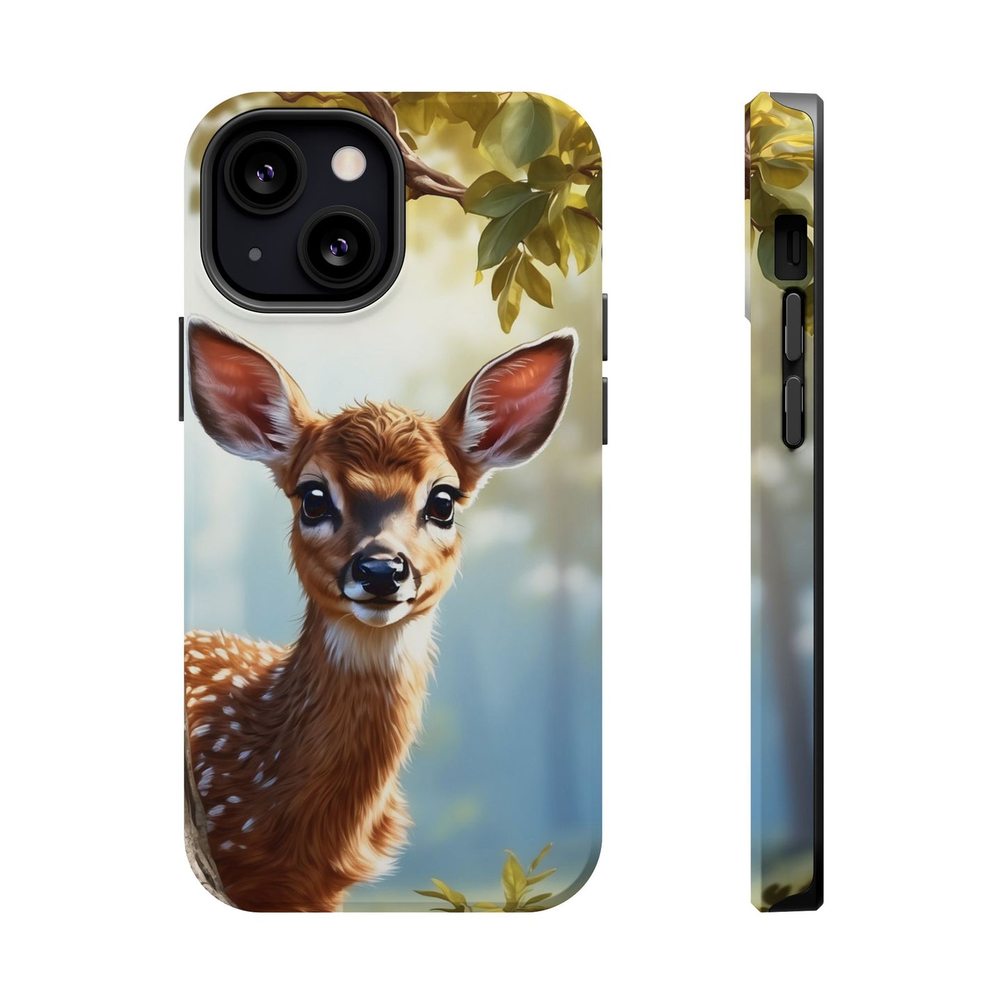 Whimsical Fawn in a Sunlit Forest MagSafe iPhone Case