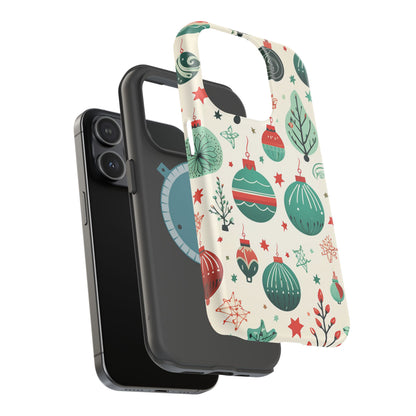 Vintage Christmas Ornaments Pattern – MagSafe iPhone Series Case