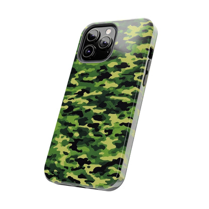 Green Woodland Camouflage – iPhone Case, Sleek and Durable Design