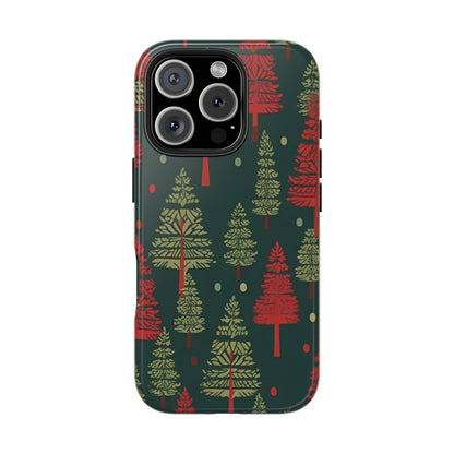 Retro Christmas Trees Pattern - iPhone Series Case