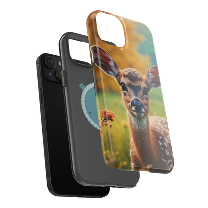 MagSafe-Compatible iPhone Case – Golden Meadow Fawn