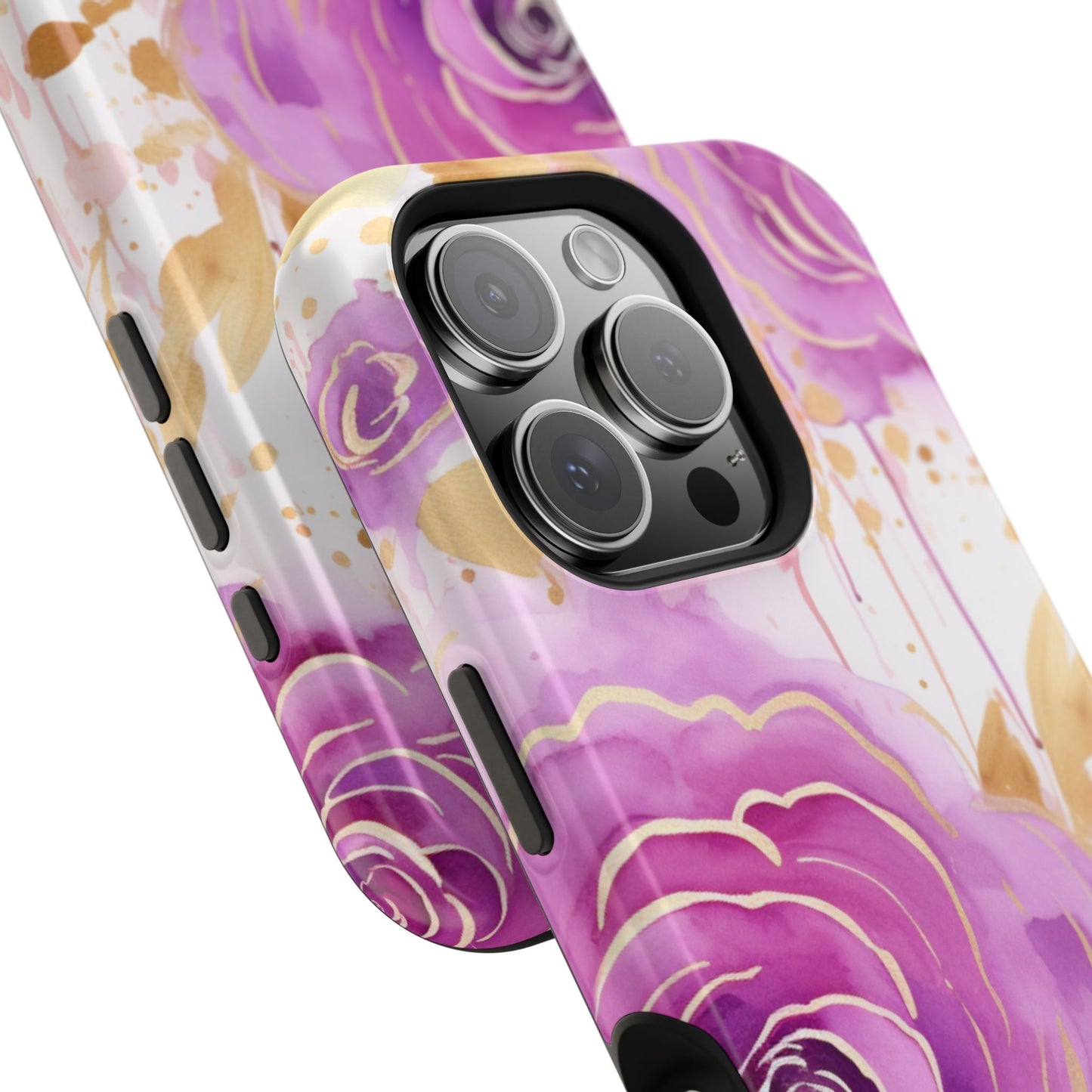 Radiant Purple & Gold Floral - MagSafe iPhone Series Case