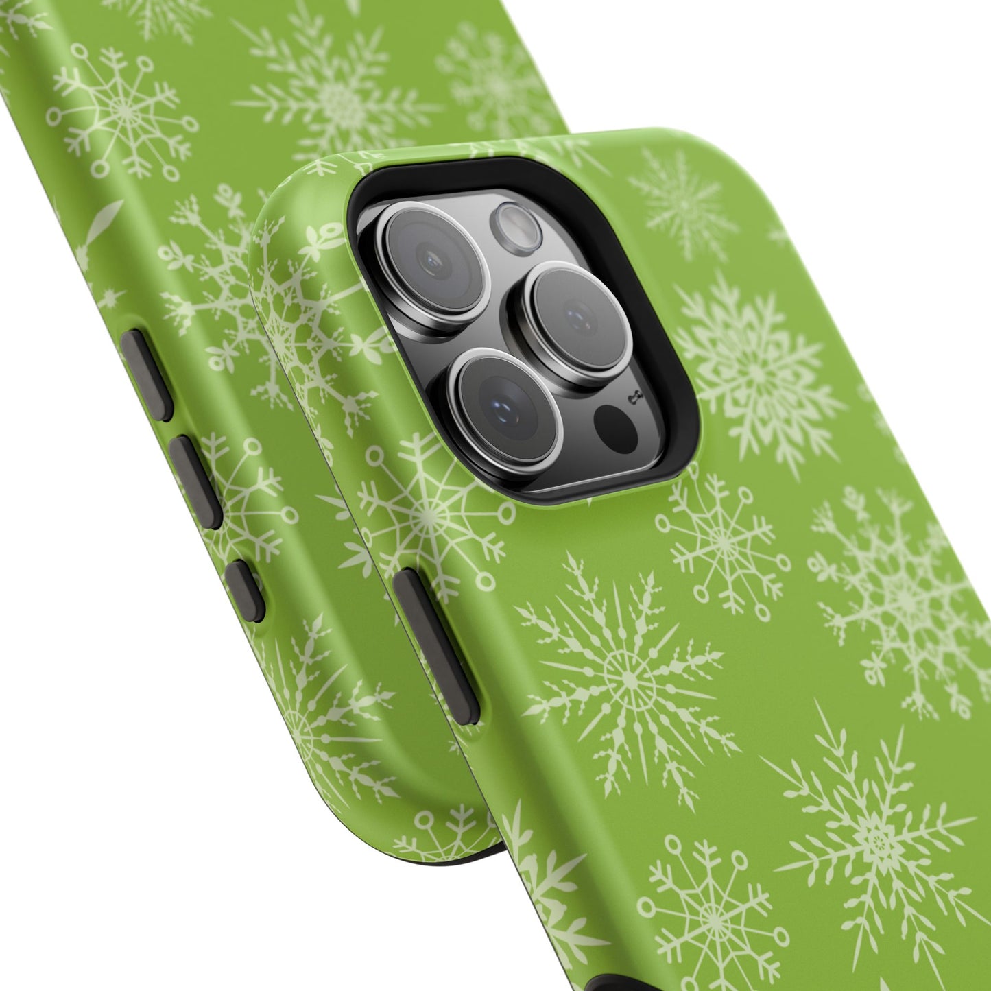 Green Snowflake Pattern – MagSafe iPhone Series Case