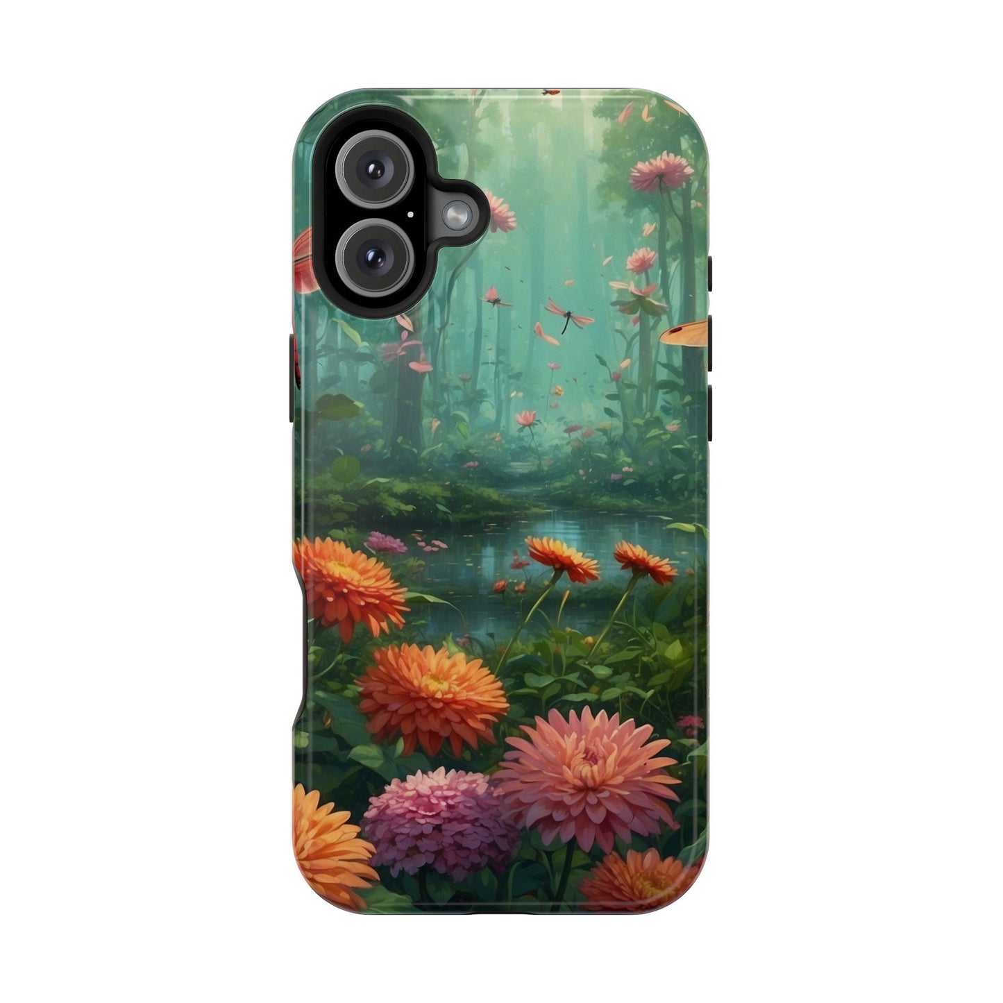 Enchanted Forest Dragonflies & Blossoms – MagSafe iPhone Series Case