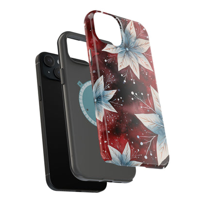 Winter Bloom Poinsettia – MagSafe iPhone Case