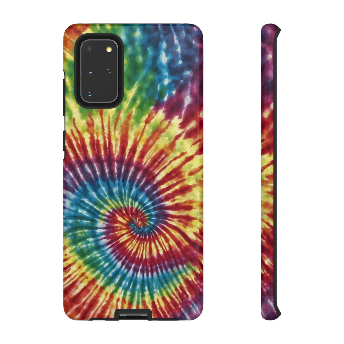 Colorful Retro Tie-Dye Samsung Galaxy Case – Spiral Rainbow Design