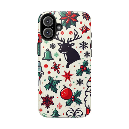 Cartoon Christmas Cheer – iPhone Case