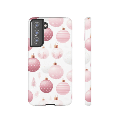 Samsung Galaxy Case: Merry in Pink – Christmas Balls