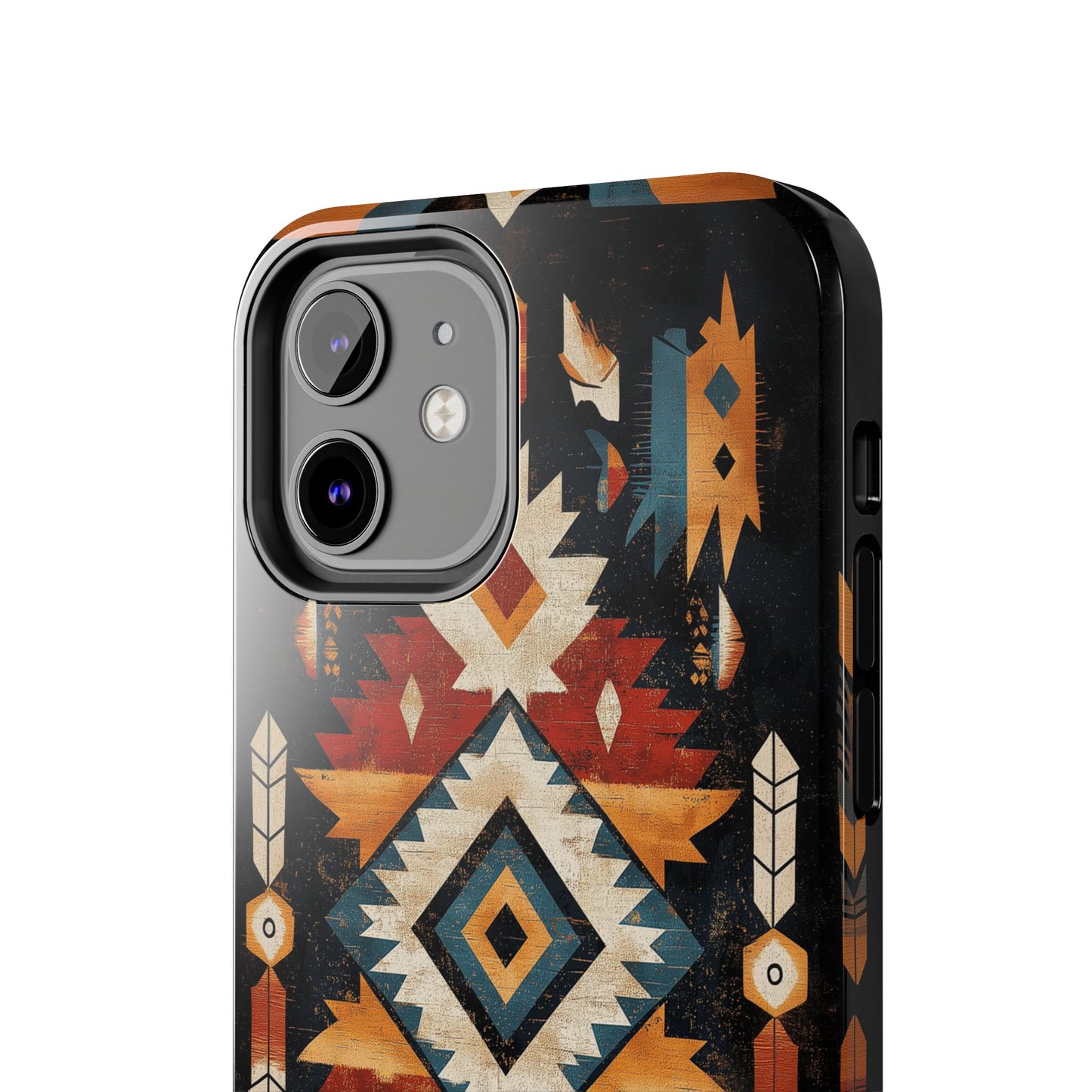 Southwestern Arrow & Diamond Tough iPhone Case – Bold Tribal Design, Dual - Layer Protection - BOGO Cases