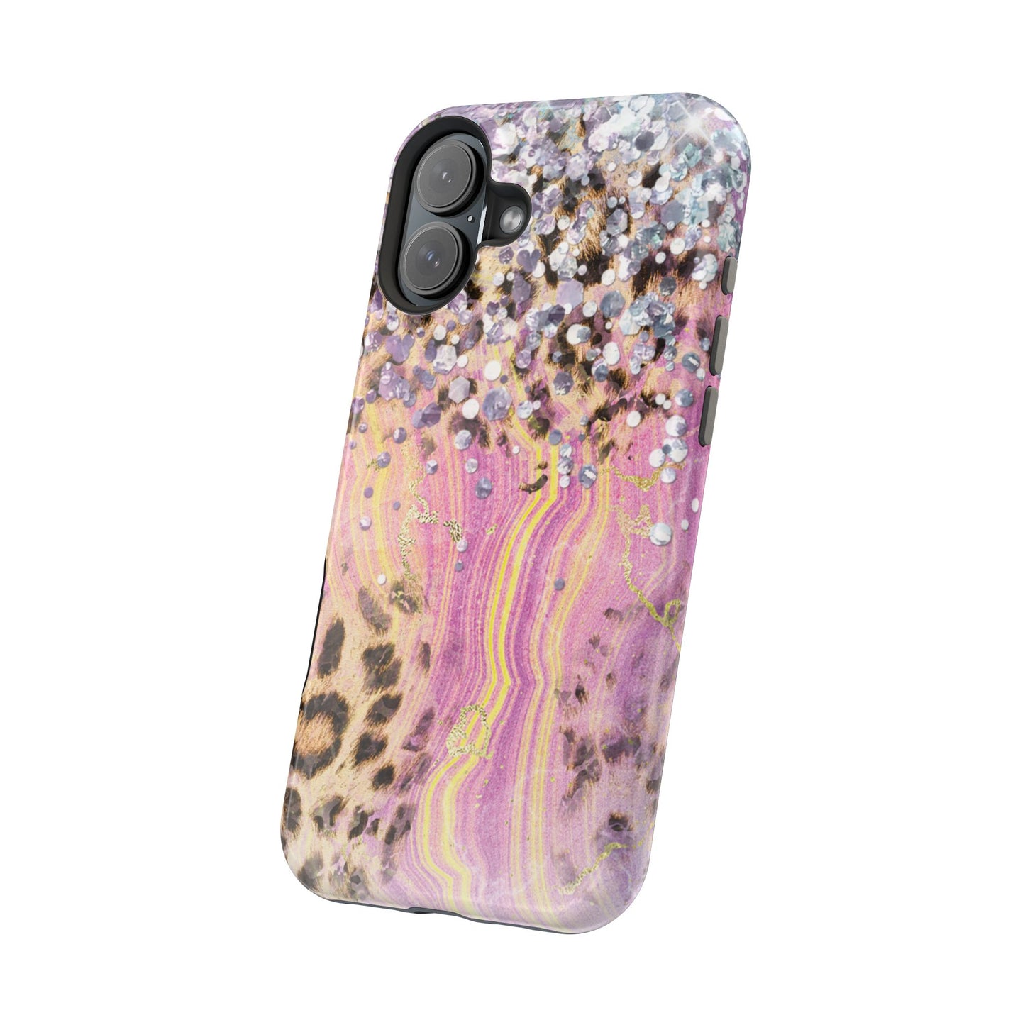 Glitter Glam Leopard – Magsafe iPhone Series Case