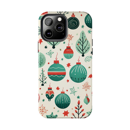 Vintage Christmas Ornaments Pattern – iPhone Series Case