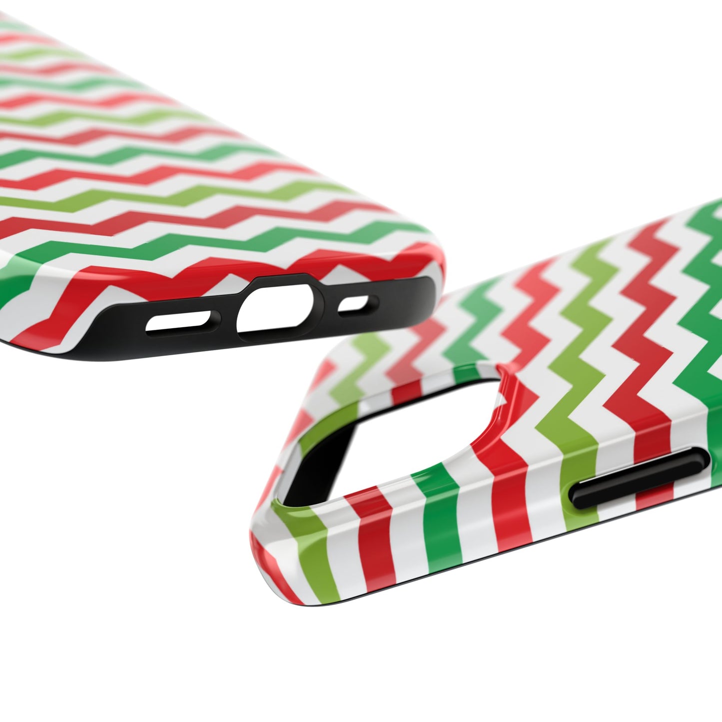 Vibrant Fiesta Chevron – Yellow Green, Green & Red Geometric Case